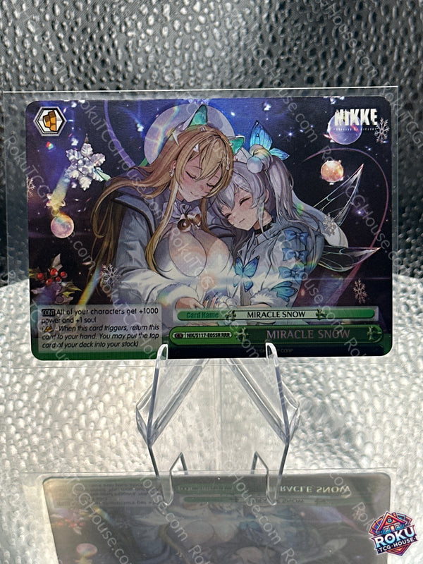 MIRACLE SNOW (RRR)(NIK/S117-E055R) - GODDESS OF VICTORY: NIKKE - Weiss Schwarz Card (NM)