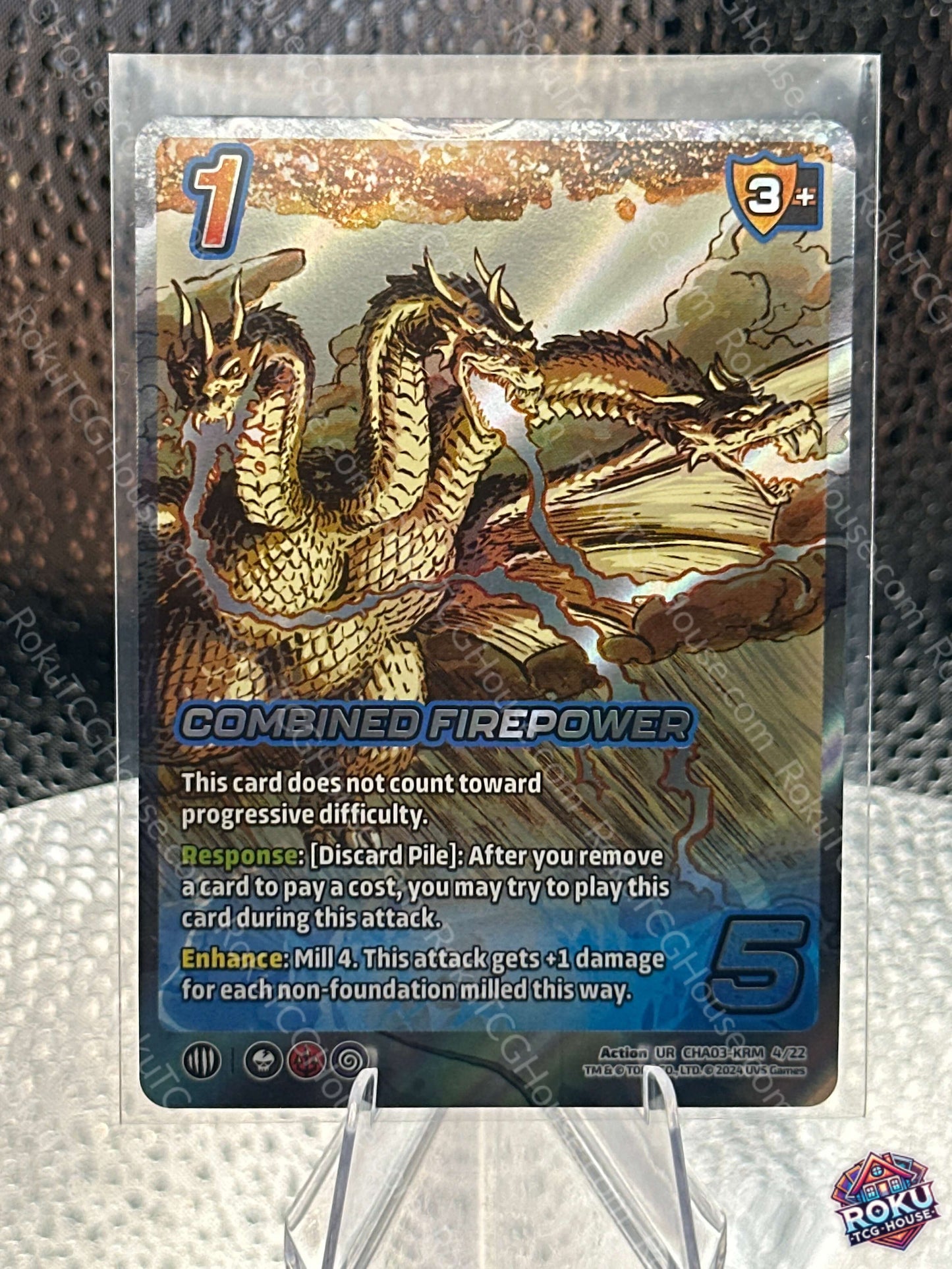 Combined Firepower (CHA03-KRM 4/22) - Challenger Series: Godzilla - Universus Card (NM)