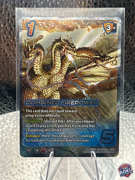 Combined Firepower (CHA03-KRM 4/22) - Challenger Series: Godzilla - Universus Card (NM)