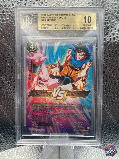 Majin Buu VS Son Goku (BT28-146) - Prismatic Clash - Dragon Ball Super Card (BGS 10)