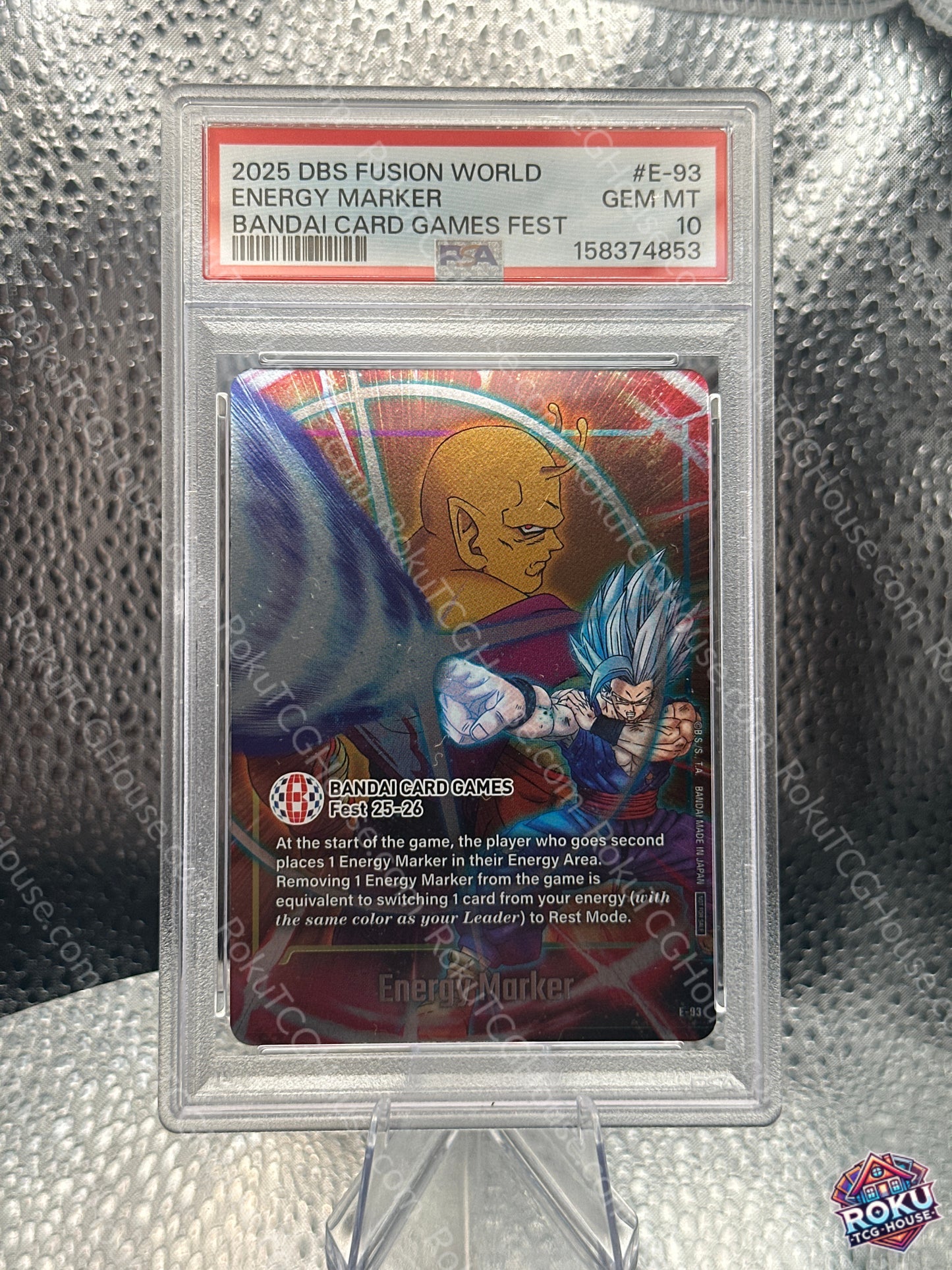 Energy Marker (E-93) - Fusion World Energy Markers - Dragon Ball Super Card (PSA 10)