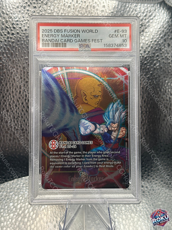 Energy Marker (E-93) - Fusion World Energy Markers - Dragon Ball Super Card (PSA 10)