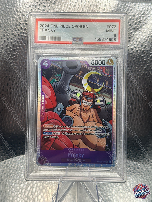 Franky (OP09-072) - Emperors in the New World - One Piece Card (PSA 9)