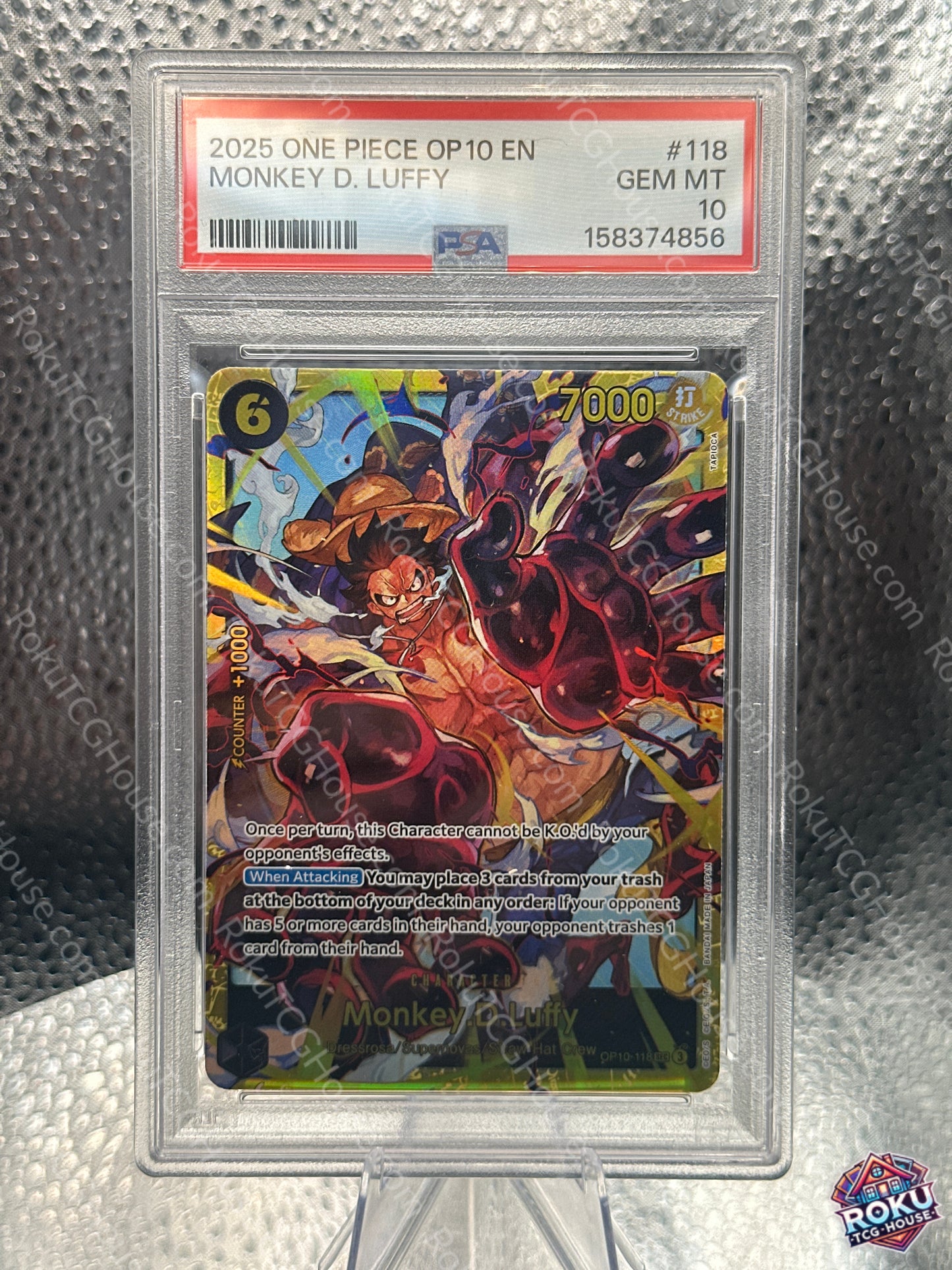 Monkey.D.Luffy (OP10-118) - Royal Blood - One Piece Card (PSA 10)