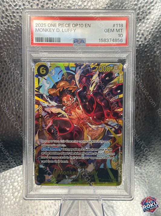 Monkey.D.Luffy (OP10-118) - Royal Blood - One Piece Card (PSA 10)