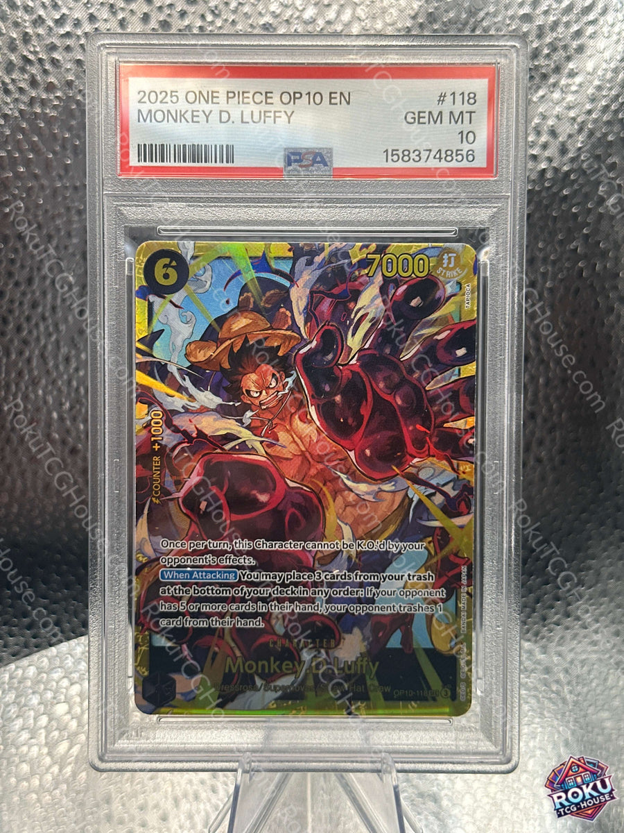 Monkey D. Luffy (OP10-118) - Royal Blood - One Piece Card (PSA 10)