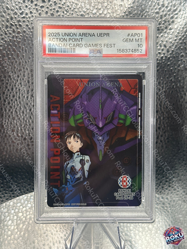 Action Point Card (UEPR/BCV-AP01) - Union Arena Promotion Cards - Union Arena Card (PSA 10)