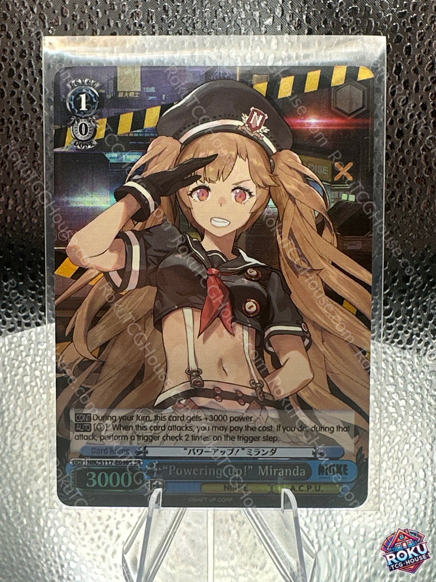 "Powering up!" Miranda (NIK/S117-E098S) - GODDESS OF VICTORY: NIKKE - Weiss Schwarz Card (NM)