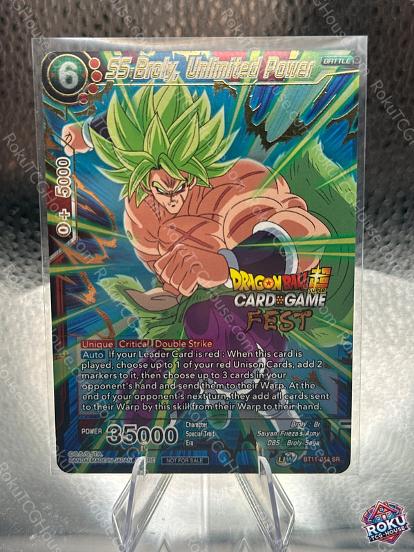 SS Broly, Unlimited Power (BT11-014) - Tournament Promotion Cards - Dragon Ball Super Card (NM)