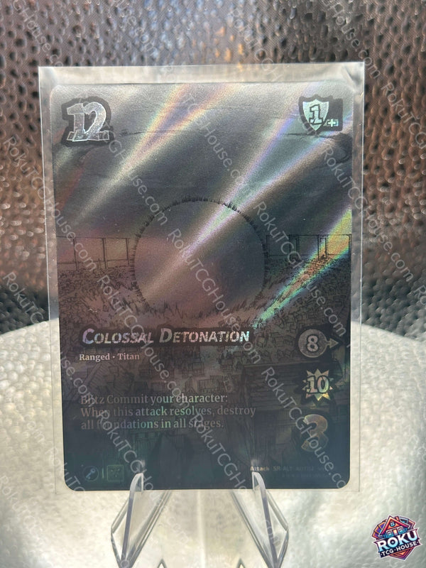 Colossal Detonation (Alternate Art) (46/186) - Attack on Titan: Origins of Power - UniVersus Card (NM)