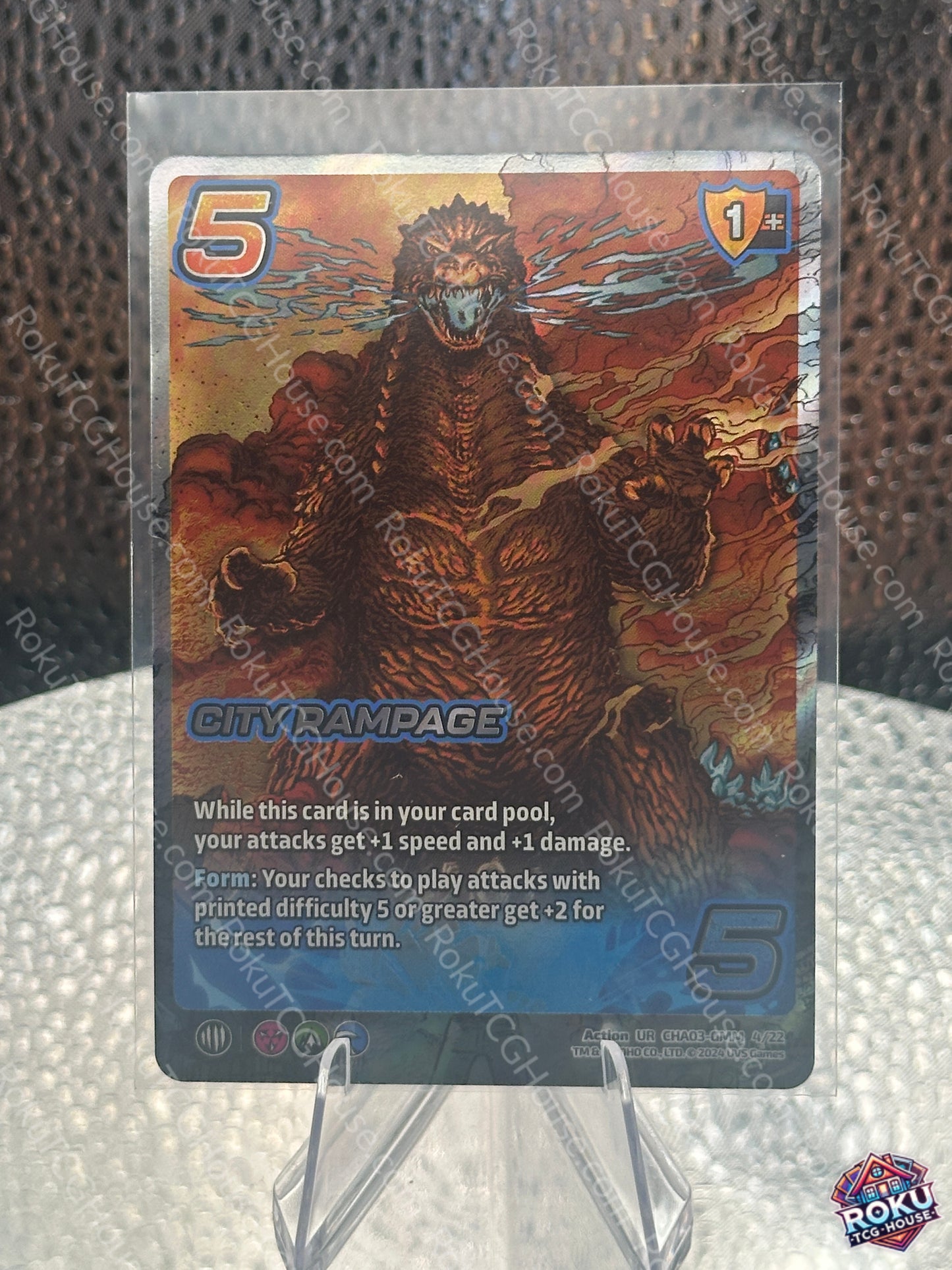 City Rampage (CHA03-GMM 4/22) - Challenger Series: Godzilla - UniVersus Card (NM)
