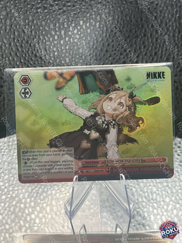 BOW-WOW PARADISE (RRR) (NIK/S117-E084R) - Goddess of Victory: Nikke - Weiss Schwarz Card (NM)