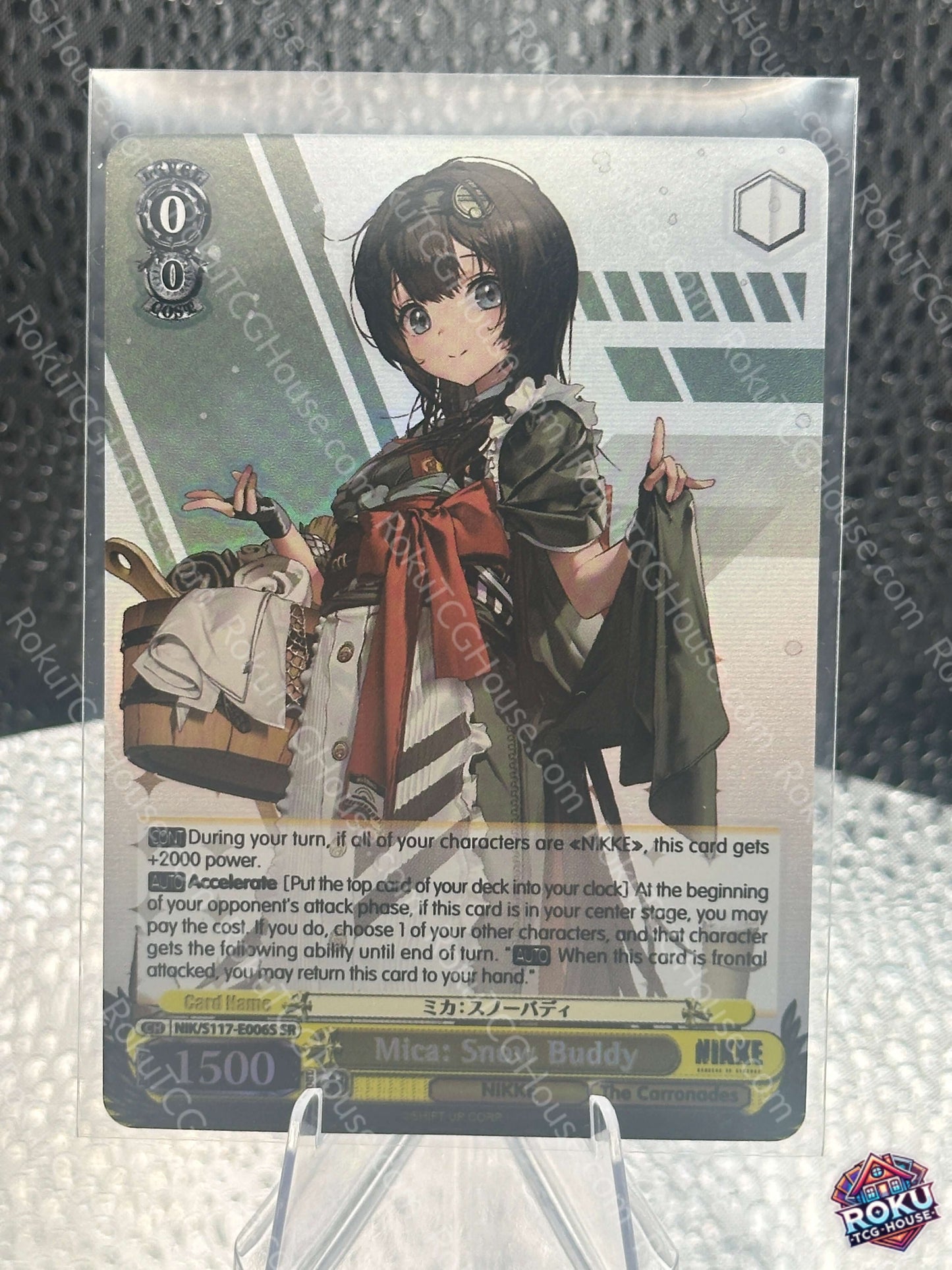 Mica: Snow Buddy (SR) (NIK/S117-E006S) - Goddess of Victory: Nikke - Weiss Schwarz Card (NM)