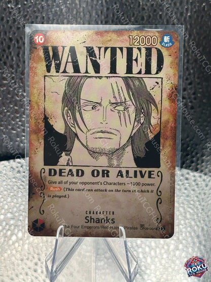 Shanks (Wanted Poster) (OP09-004) - Emperors in the New World - One Piece Card (NM)