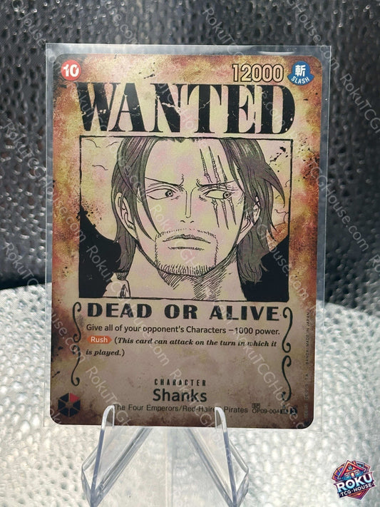 Shanks (Wanted Poster) (OP09-004) - Emperors in the New World - One Piece Card (NM)