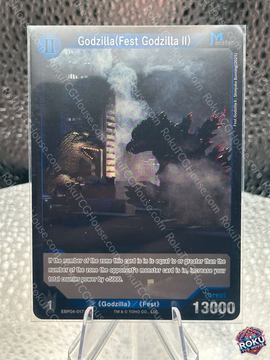 Godzilla (Fest Godzilla II) (EBP04-017) - Booster Set 4: Endless Wars - Godzilla Card (NM)