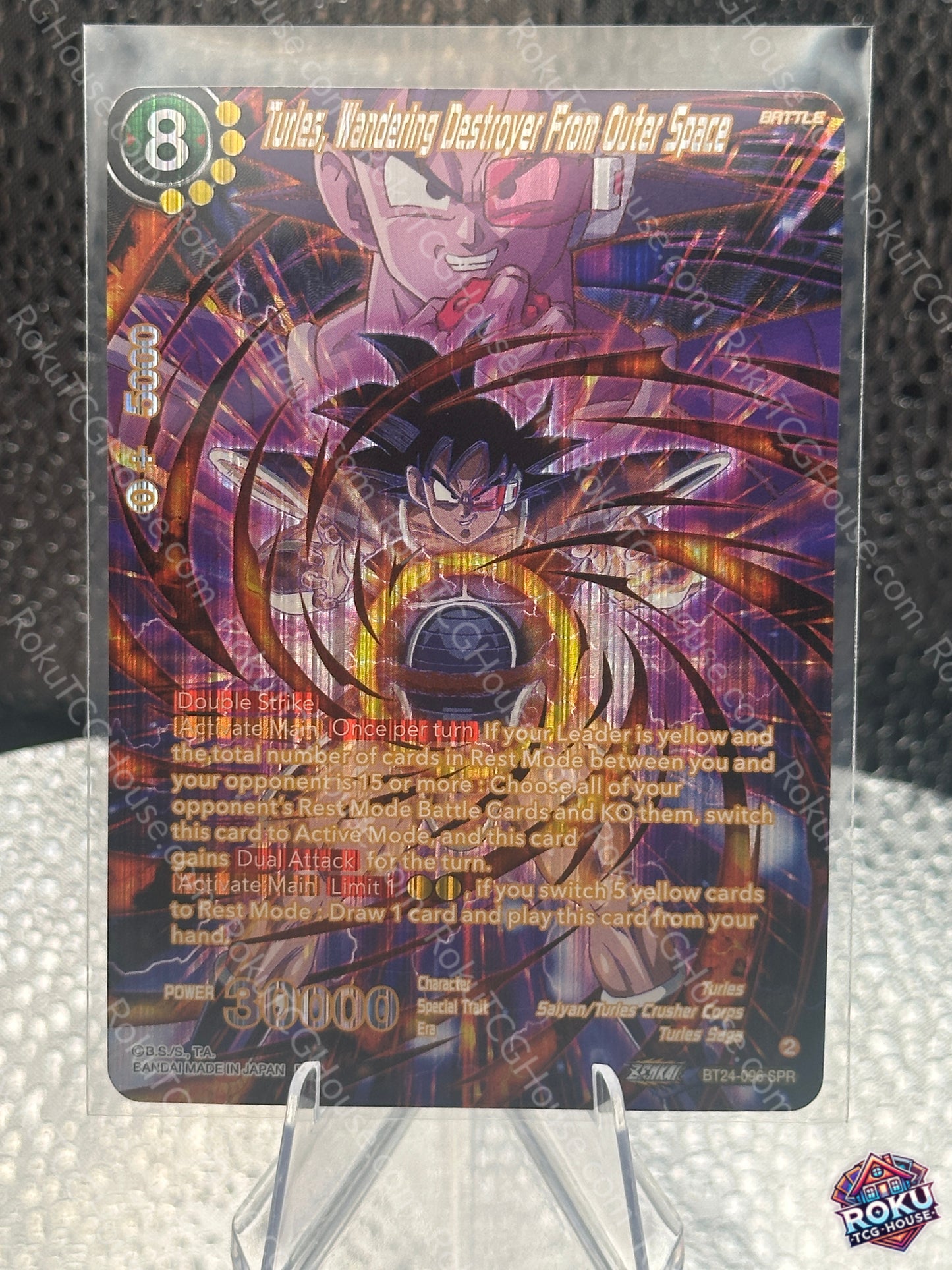 Turles, Wandering Destroyer From Outer Space (SPR) (BT24-096) - Beyond Generations - Dragon Ball Card (NM)