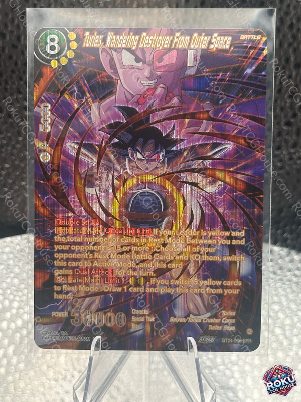 Turles, Wandering Destroyer From Outer Space (SPR) (BT24-096) - Beyond Generations - Dragon Ball Card (NM)