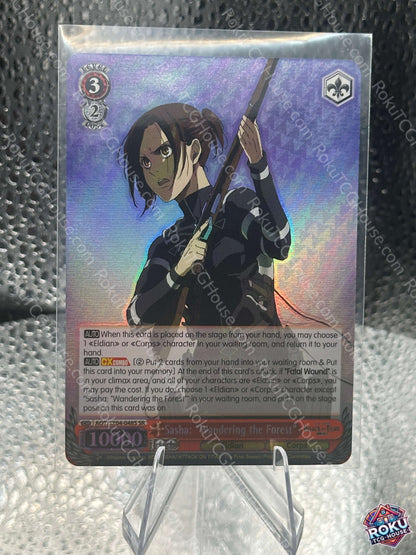Sasha: "Wandering the Forest" (SR) (AOT/SX04-048S) - Attack On Titan Final Season - Weiss Schwarz Card (NM)
