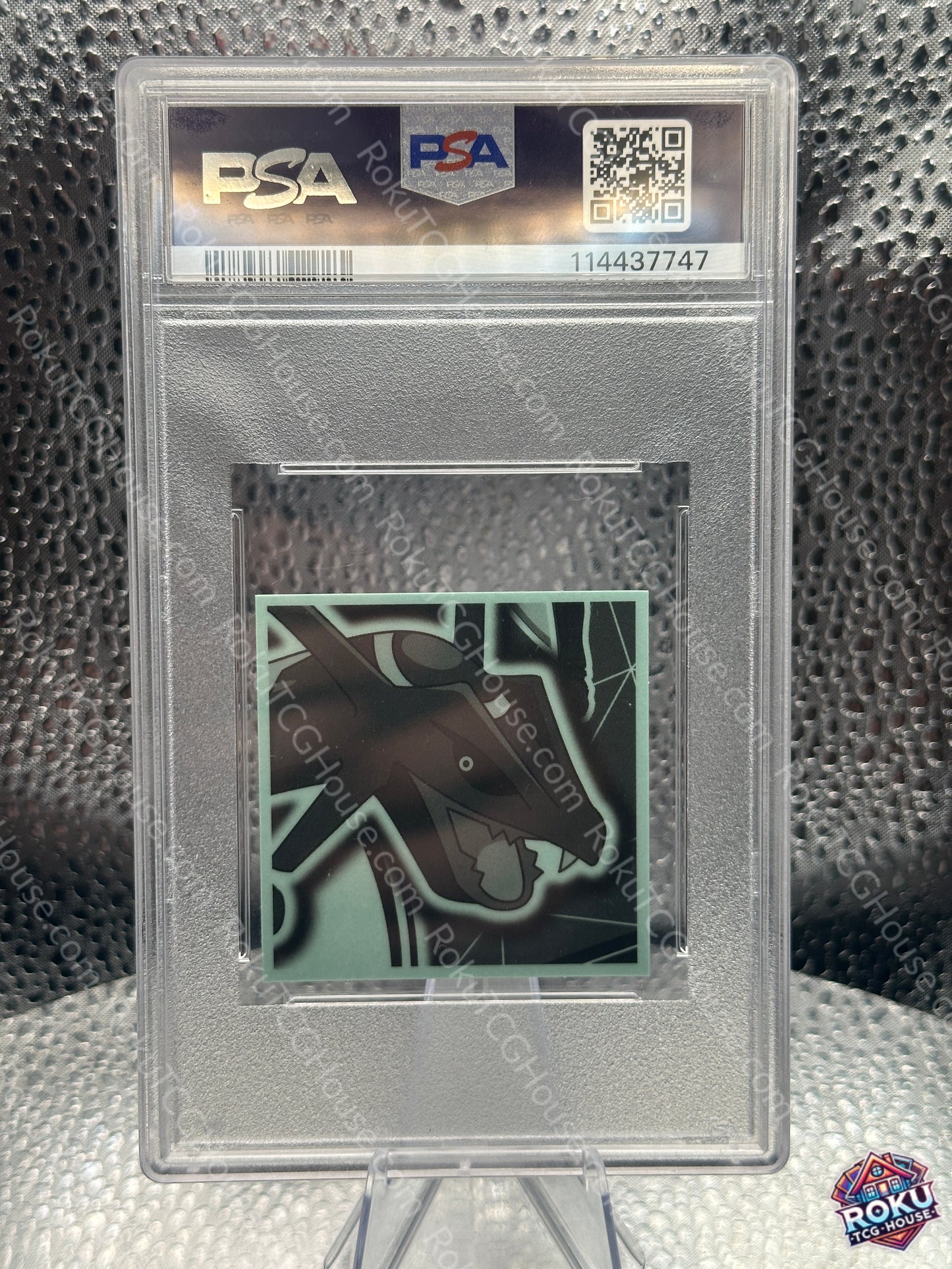 Black Rayquaza (#22) - Horizons Wafer Stickers - Pokemon Card (PSA 9)
