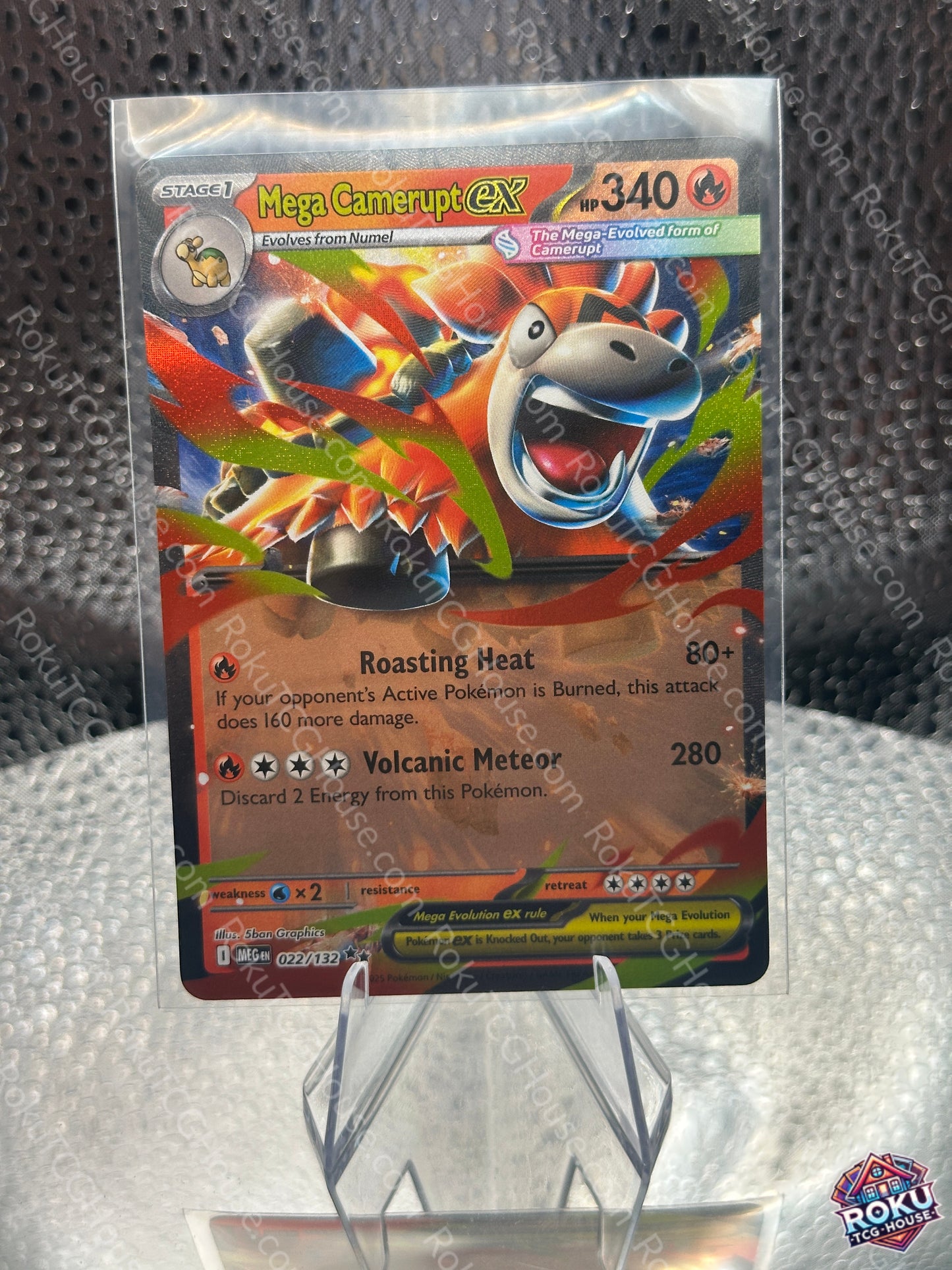 Mega Camerupt ex (022/132) - Mega Evolution - Pokemon Card (NM)