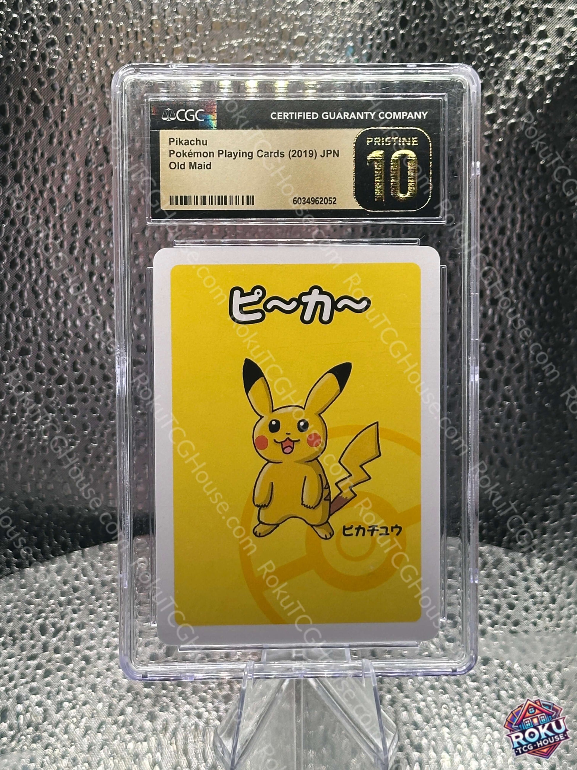 Pikachu Old Maid Pokemon card CGC Pristine 10 Japanese promo front