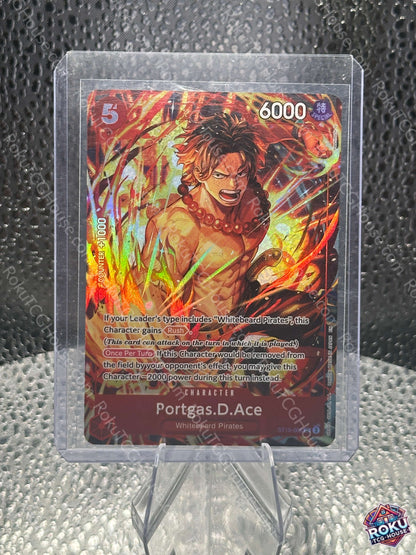 Portgas D. Ace Promo Card One Piece Card NM front