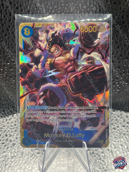 Luffy A Fist of Divine Speed One Piece Card NM front
