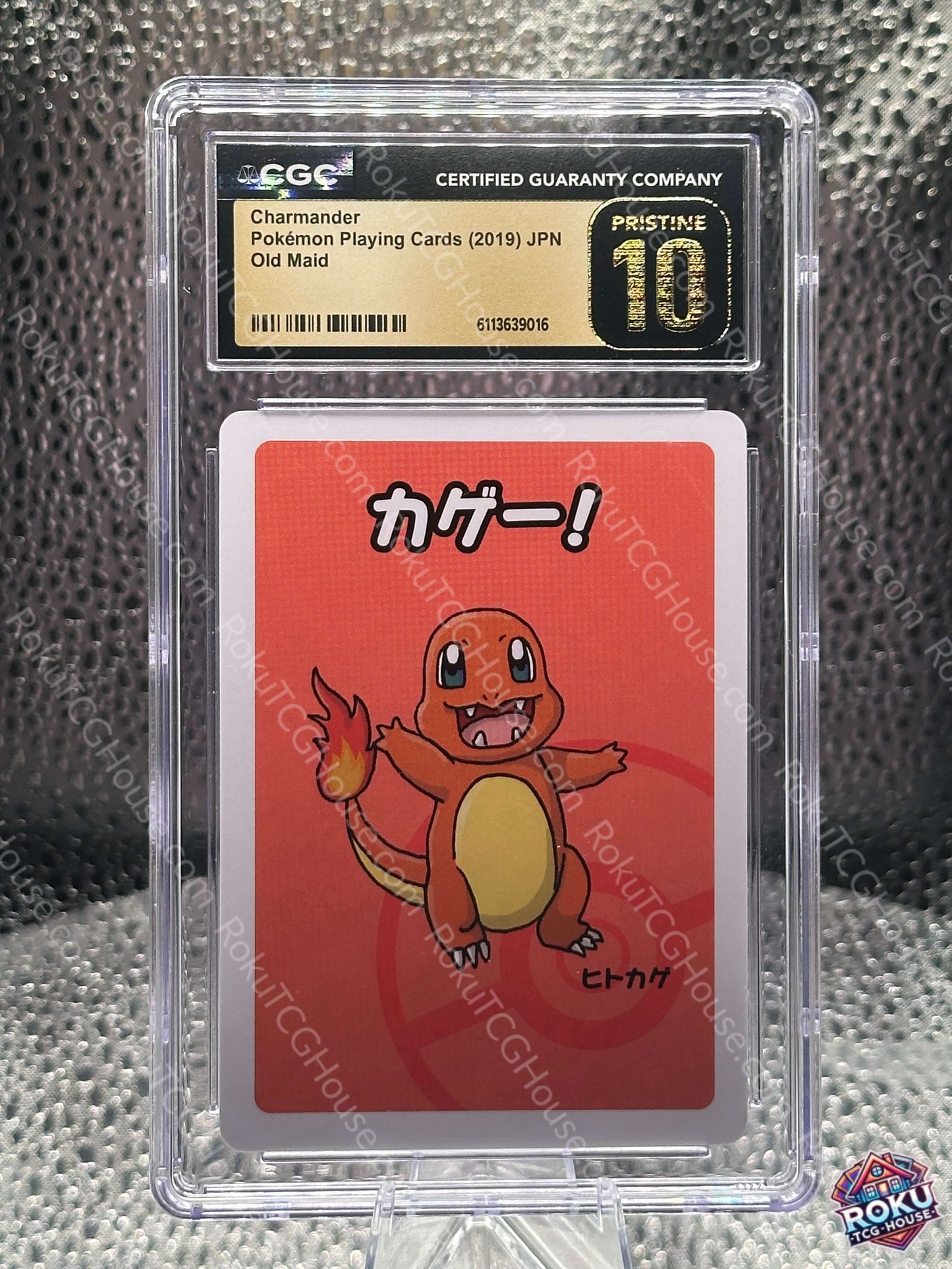 Charmander Old Maid Pokemon card CGC Pristine 10 Japanese promo front