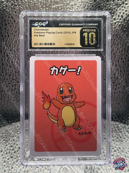 Charmander Old Maid Pokemon card CGC Pristine 10 Japanese promo front