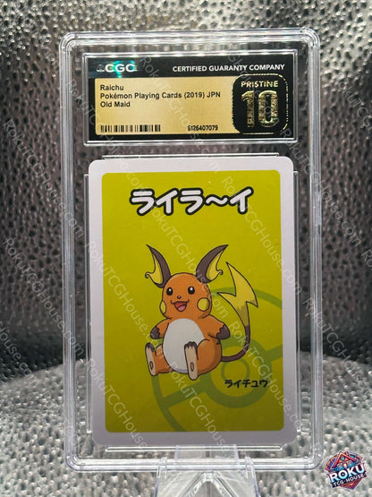 Raichu Old Maid Pokemon card CGC Pristine 10 Japanese promo front