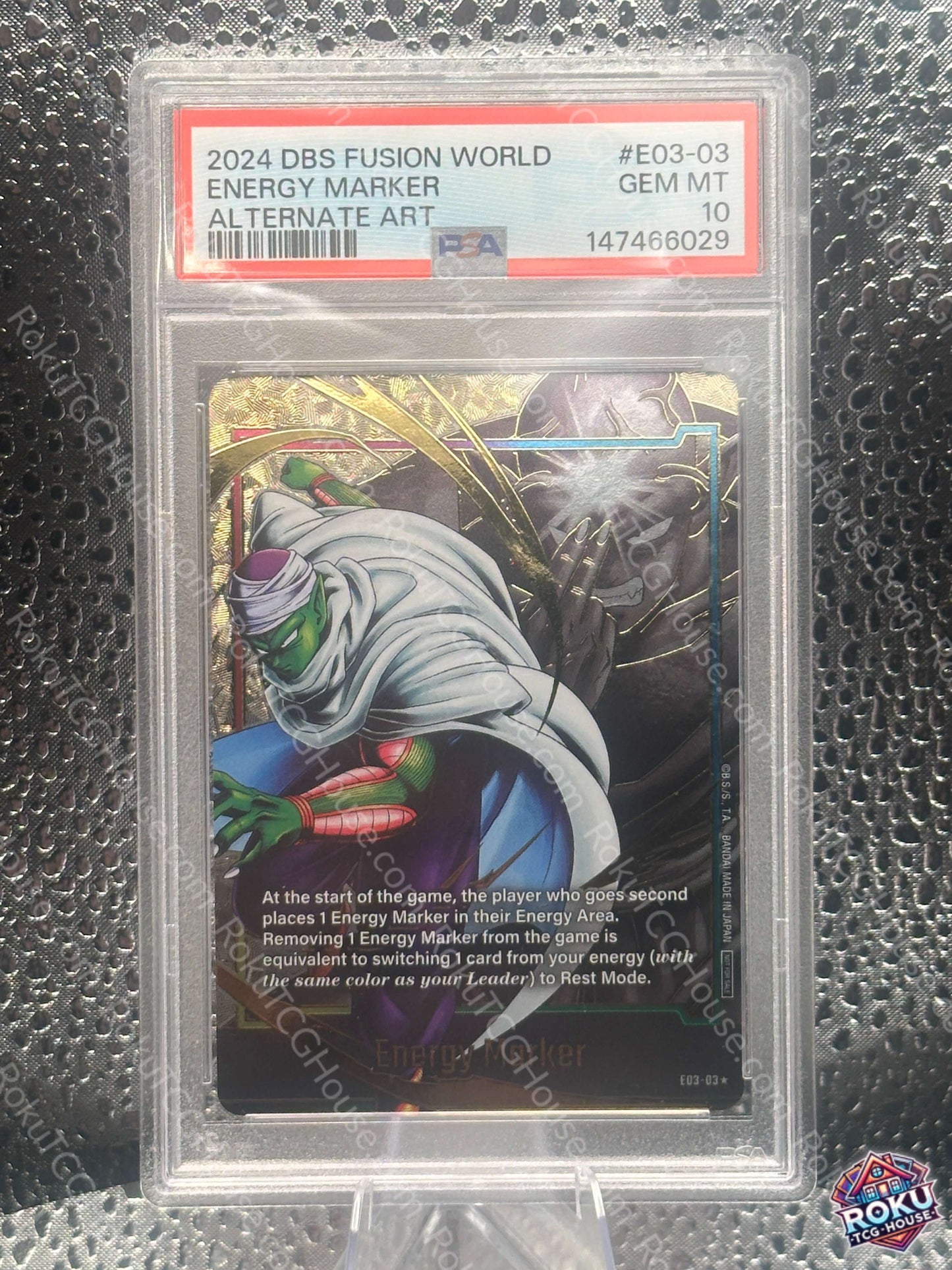 Energy Marker Gold E03-03 Dragon Ball Super Card PSA 10