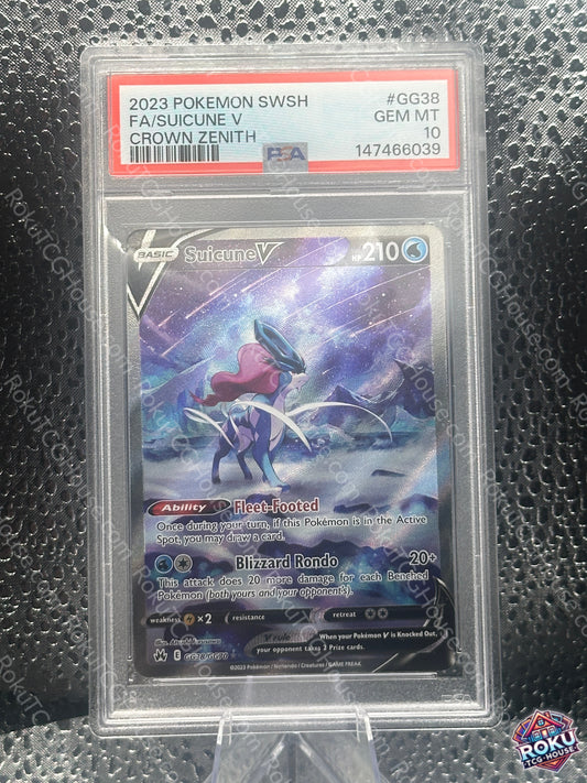 Suicune V - Crown Zenith - Pokemon Card (PSA 10)