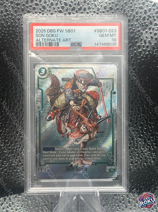 Son Goku - Manga Booster 01 - Dragon Ball Super Card (PSA 10)