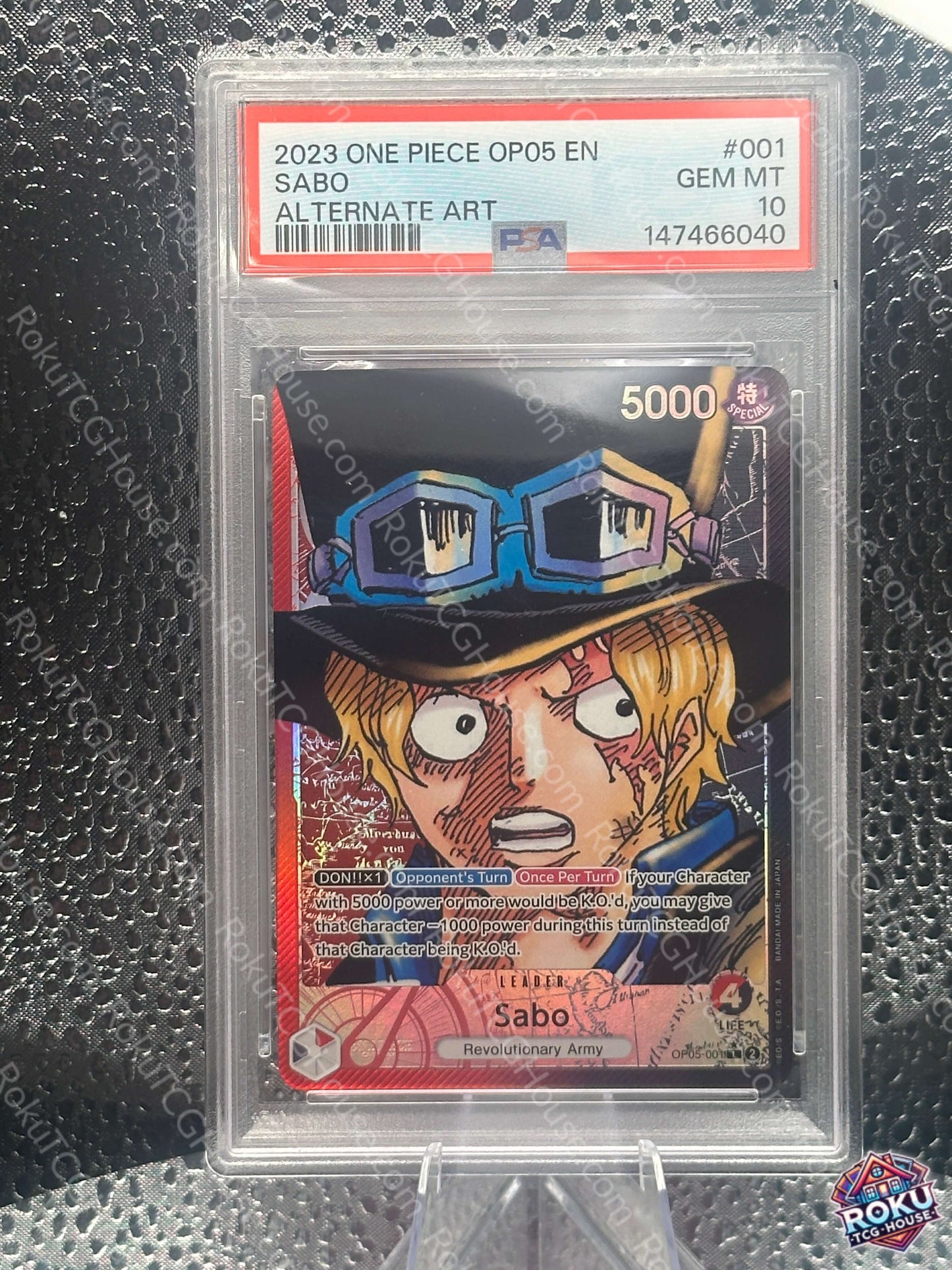Sabo Awakening New Era One Piece Card PSA 10 graded