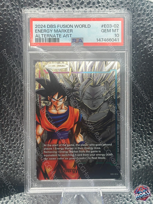 Energy Marker (Gold, E03-02) - Dragon Ball Super Card (PSA 10)