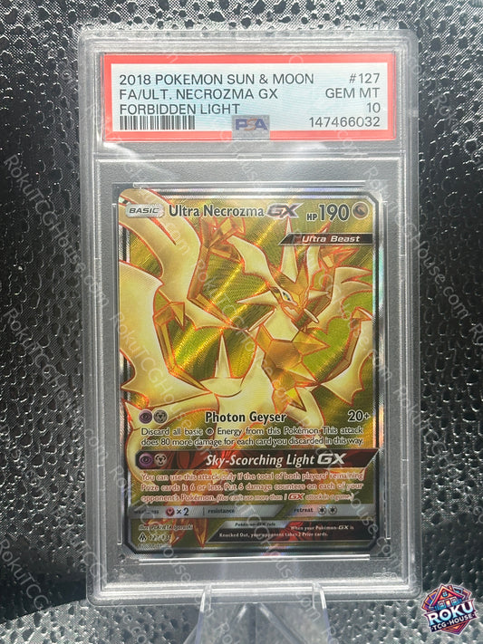 Ultra Necrozma GX - Forbidden Light - Pokemon Card (PSA 10)