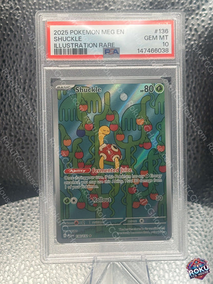 Shuckle Mega Evolution Pokemon Card PSA 10 graded