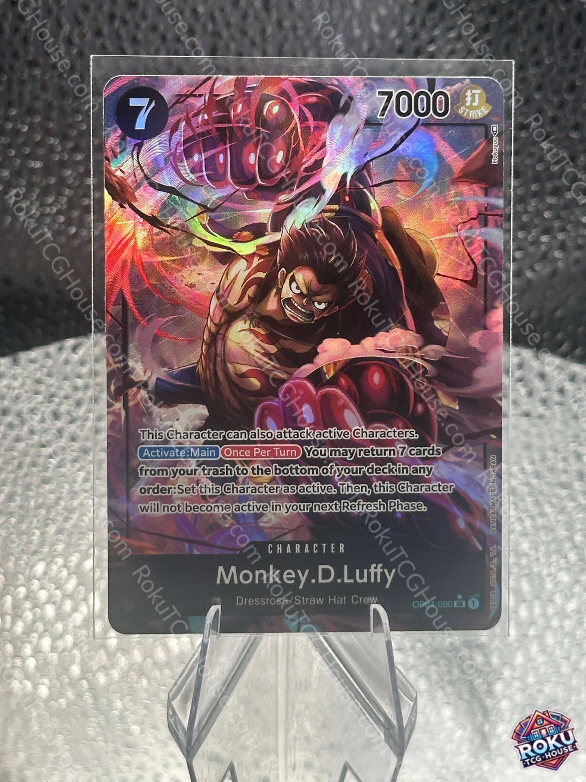 Luffy Kingdoms of Intrigue One Piece Card NM front
