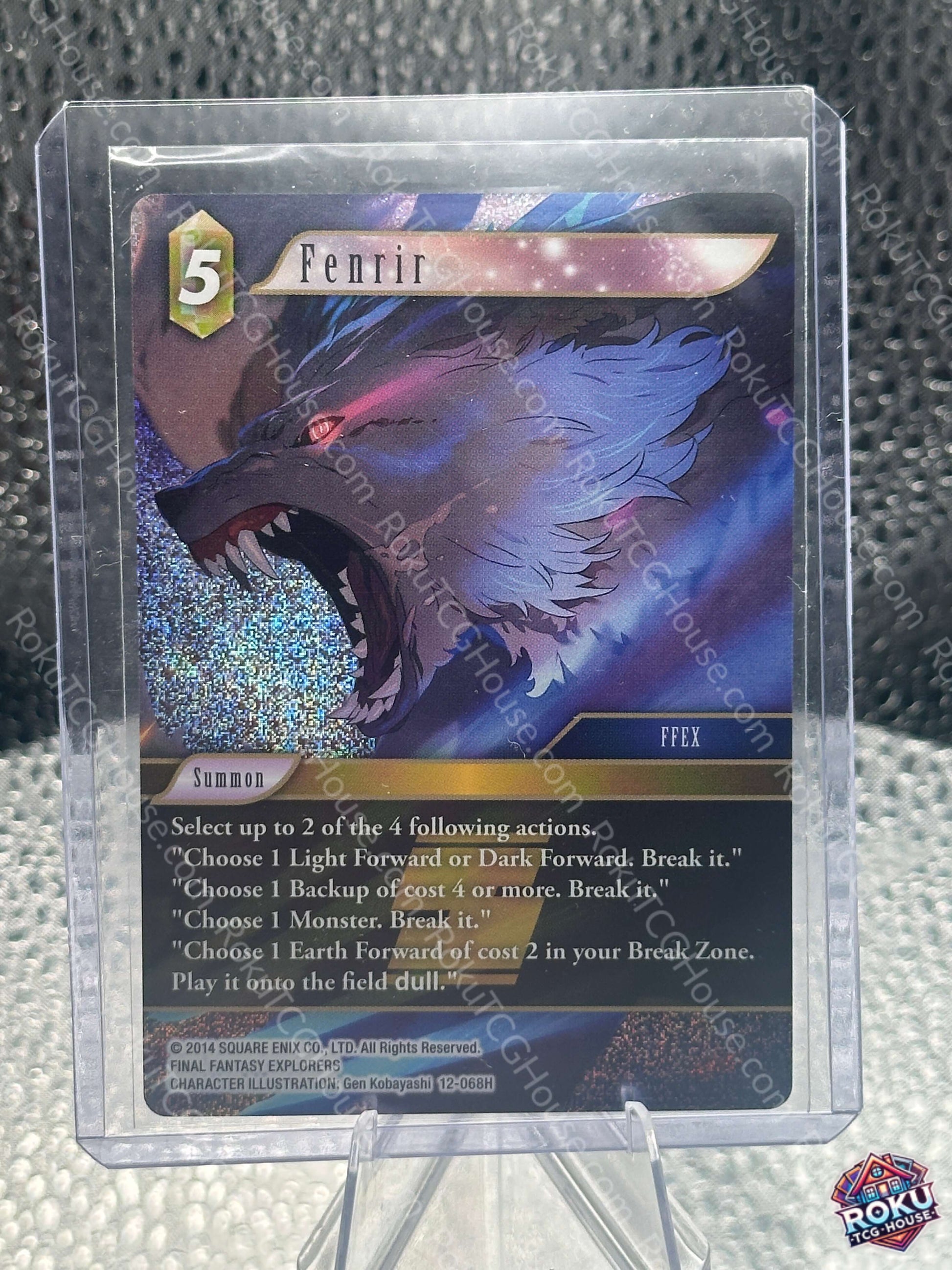 Fenrir Opus XII Crystal Awakening Final Fantasy Card NM front