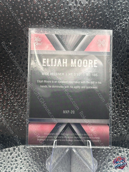 Elijah Moore X-Plode 2021 NFL Card NM back