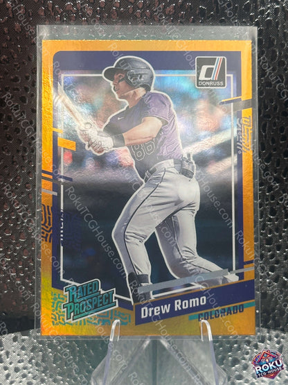 Drew Roma Yellow Parallel 2023 MLB Card NM front