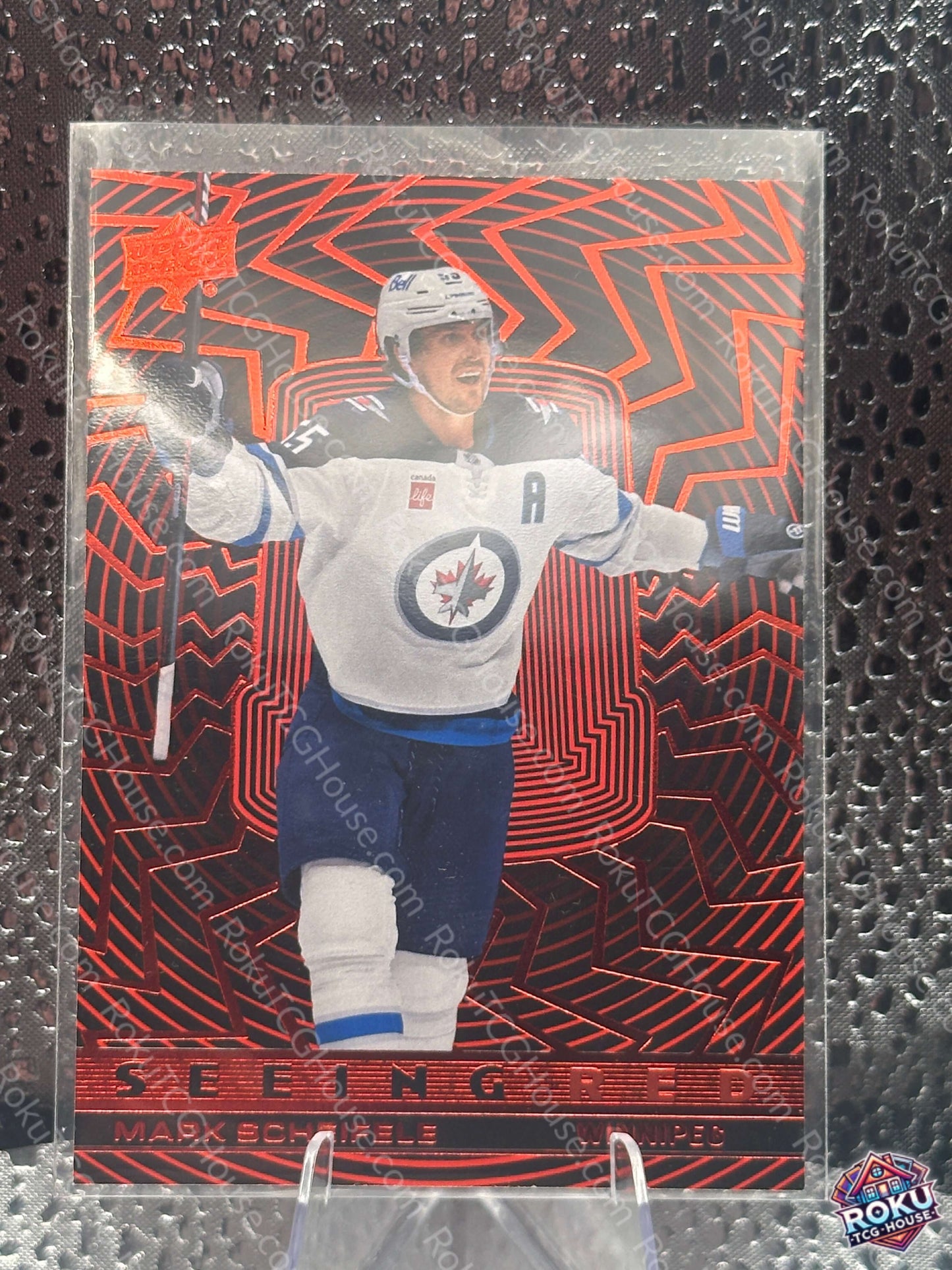 Mark Scheifele Seeing Red 2023 NHL Card LP front
