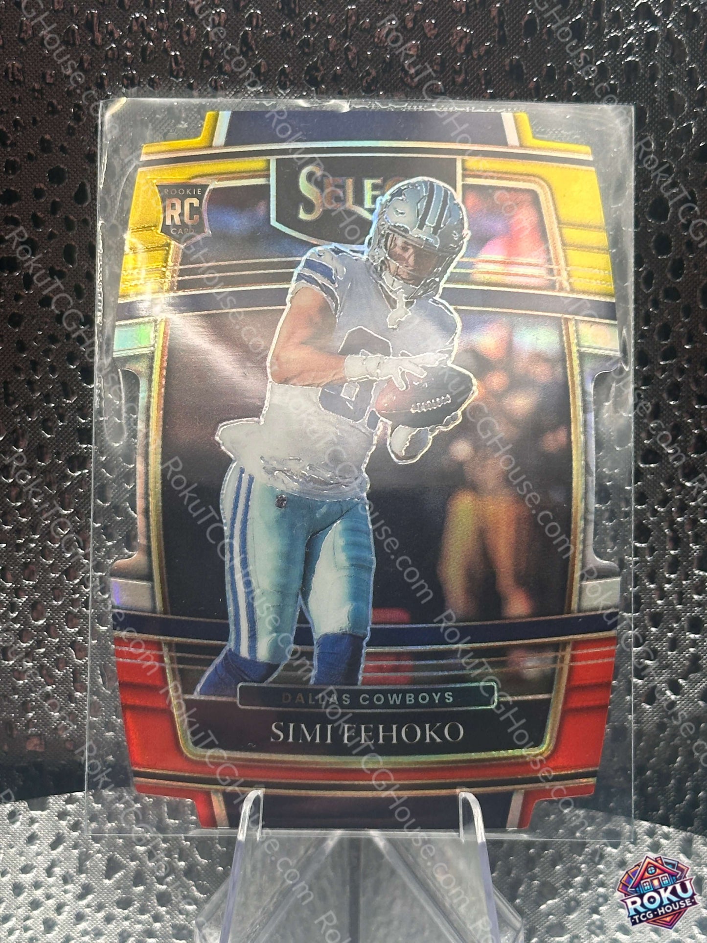 Simi Fehoko Rookie Green-Yellow Die Cut 2021 NFL Card NM front