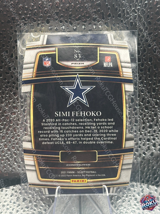 Simi Fehoko (Rookie, Green-Yellow Die Cut) - 2021 NFL Card (NM)