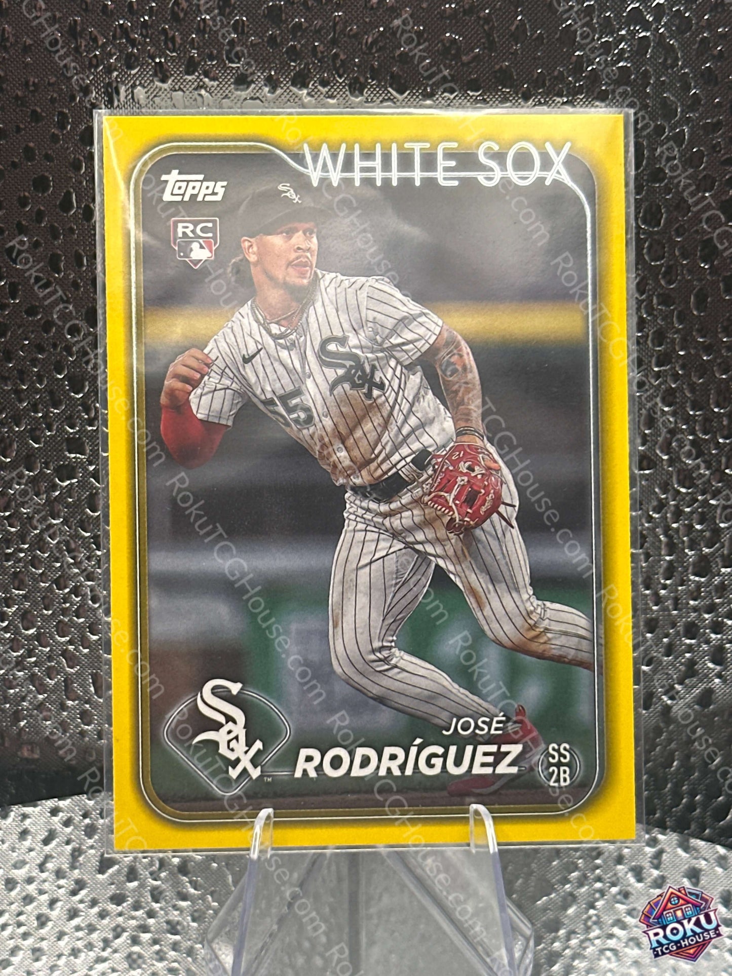 Jose Rodriguez Rookie Yellow Var 2024 MLB Card NM front
