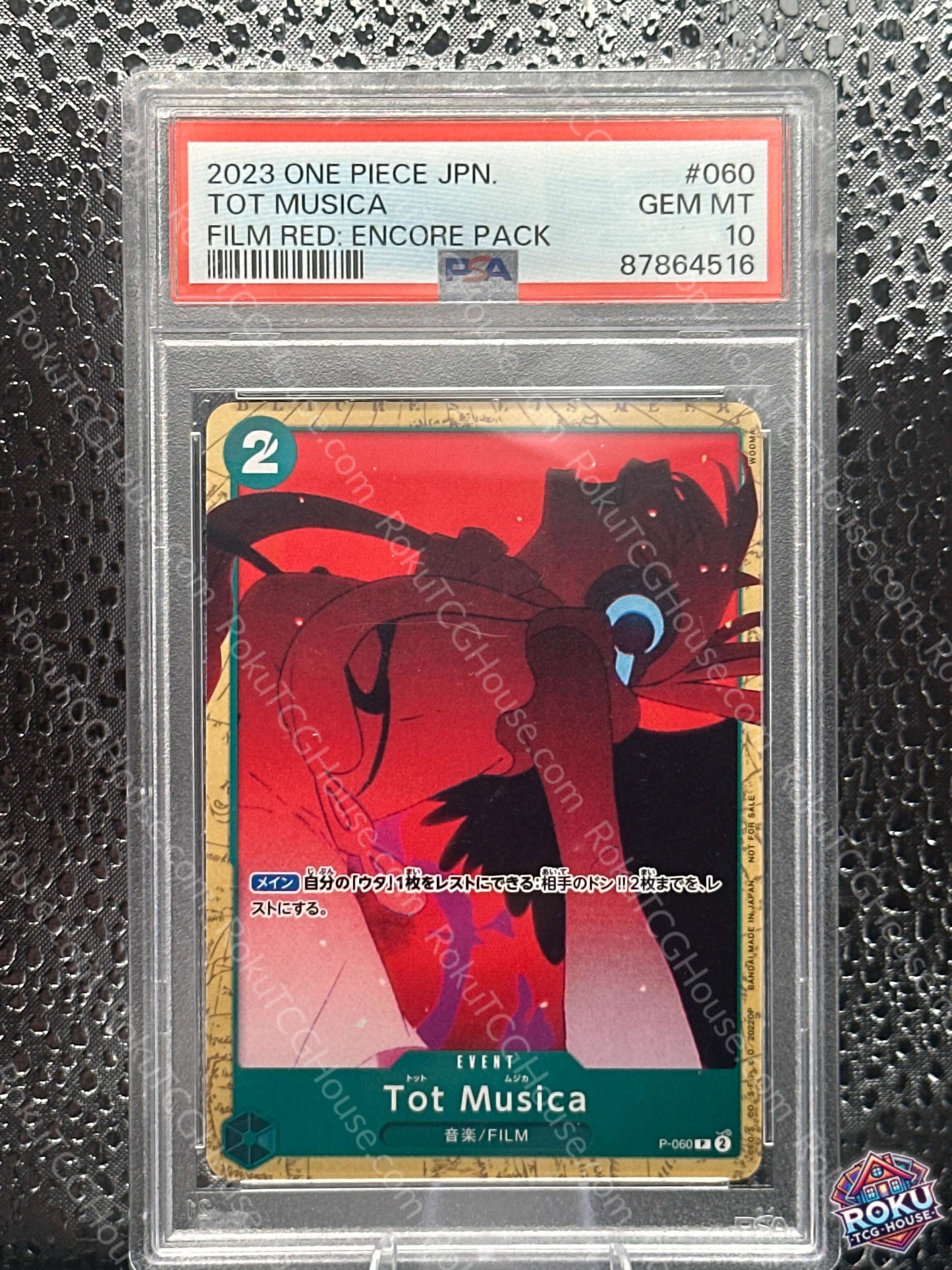 Tot Musica - Film Red: Encore Pack (JP) - One Piece Card (PSA 10)