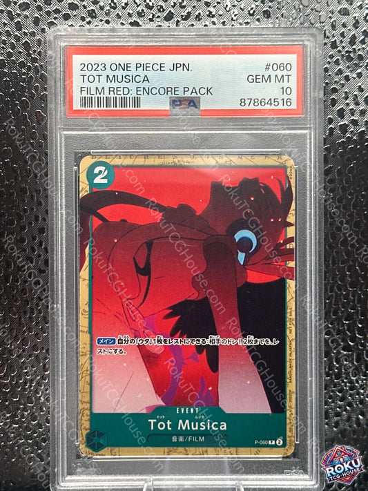 Tot Musica - Film Red: Encore Pack (JP) - One Piece Card (PSA 10)