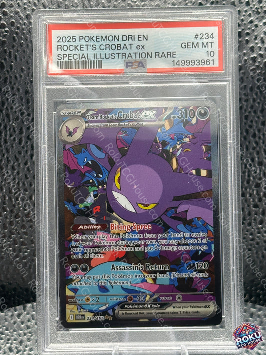 Team Rocket's Crobat - Destined Rivals - Pokemon Card (PSA 10)
