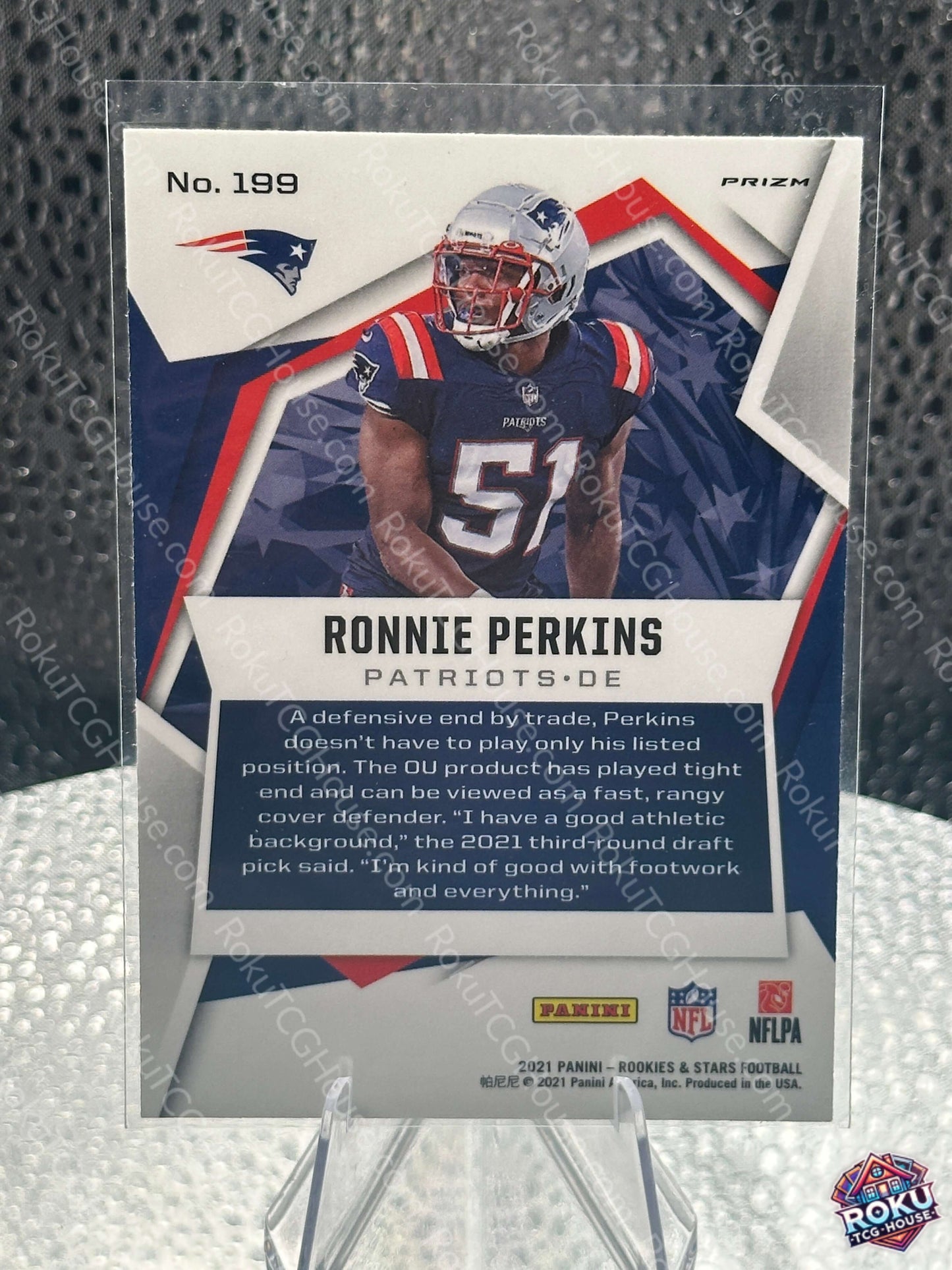 Ronnie Perkins 2021 NFL Rookie Near Mint Football Card